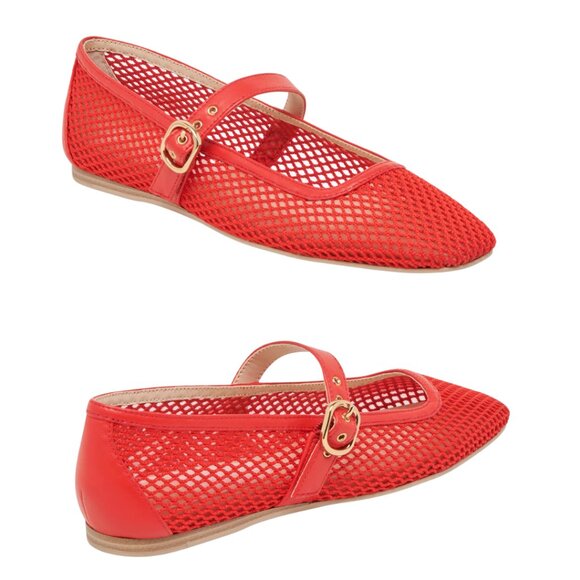 Dolce Vita Rodni Mesh Ballet Flats Chili Woven Mesh - Picture 3 of 5